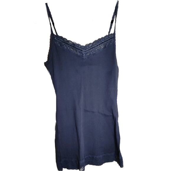 Ellemenno Y2K Smokey Lilac Women's Lace Babydoll Tank Top Size Medium - Picture 1 of 6